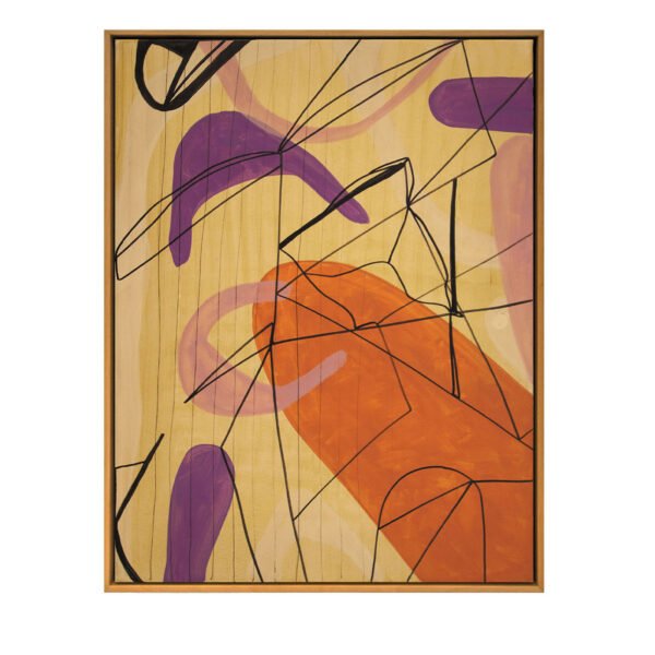 Experimental #4 Mixed Media On Canvas Abstract Painting - Main view