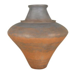 Red and black stoneware decorative Vase n.88