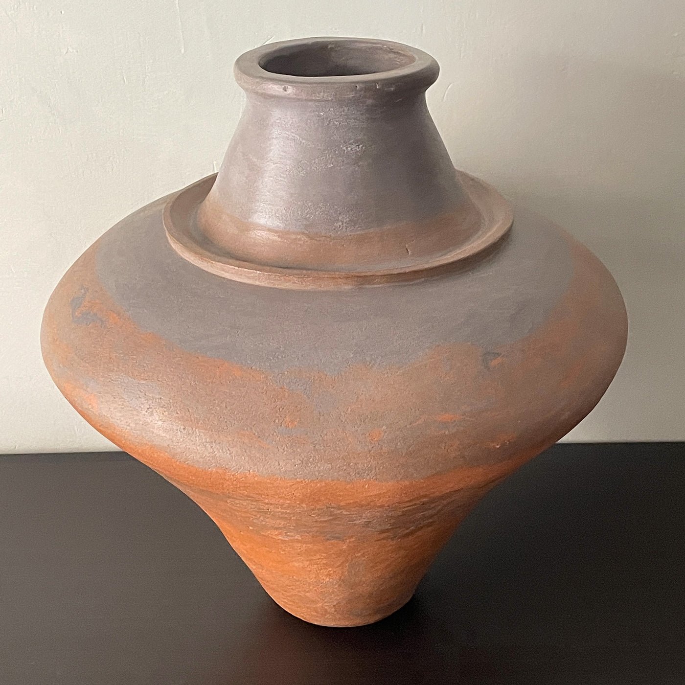 Red and black stoneware decorative Vase n.88 - Alternative view 3