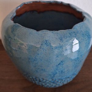 Milos Blue Ceramic Decorative Vase - Alternative view 2