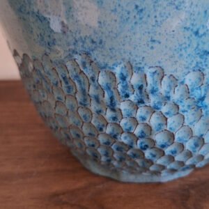 Milos Blue Ceramic Decorative Vase - Alternative view 1