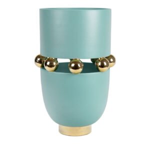 Kósmos Aquamarine Ceramic Decorative Vase