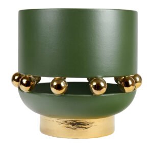 Kósmos Large Green Ceramic Decorative Vase - Main view