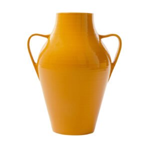 Quartara Mustard Ceramic Vase - Main view