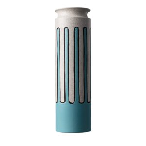 Light Blue and White Greek Vase by Aldo Londi - Main view
