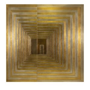 Steps Wood Engraving with Gold & Silver Leaf by Giuseppe Caiafa - Main view