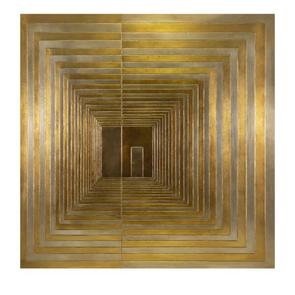 Steps Wood Engraving with Gold & Silver Leaf by Giuseppe Caiafa - Main view