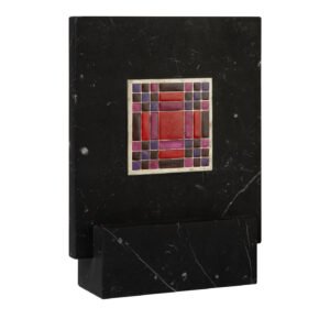 Carré Cloisonné On Marble Decorative Art Piece #12 - Alternative view 1