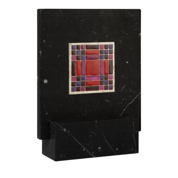 Carré Cloisonné On Marble Decorative Art Piece #12 - Alternative view 1