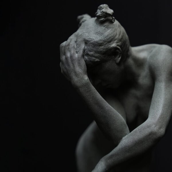 Ewe Dark Gray Resin Sculpture - Alternative view 4