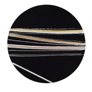 Vibrations Lumen Planet Black Painting - Main view