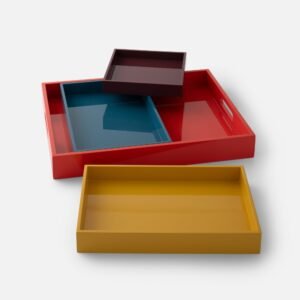 Alternative view of Stacking Trays, Set of 4