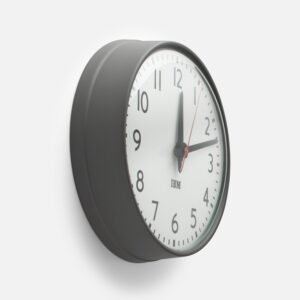 1960s IBM Standard Issue Clock::Textured Gray::Hover