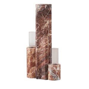 Mostro Viii Rosa Peralba Marble Vase - Main view