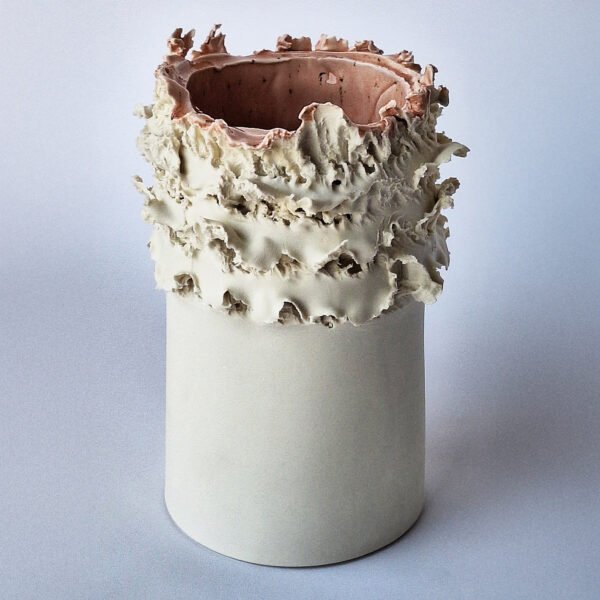 Biscuit Purple Porcelain Decorative Vase - Alternative view 1