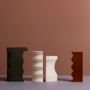 Curve Beige Ceramic Vase #1 by Zaven - Alternative view 2