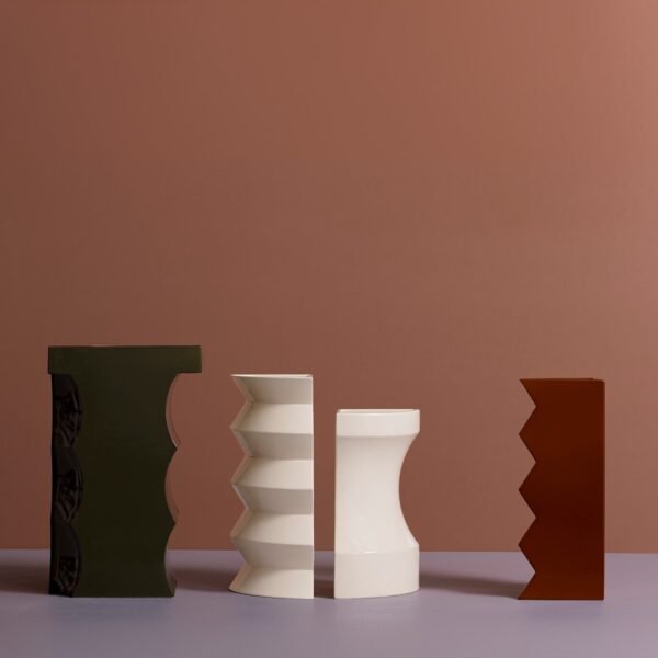 Curve Beige Ceramic Vase #1 by Zaven - Alternative view 2