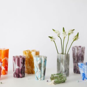 Karkadè Bucket Glass Vase - Alternative view 3