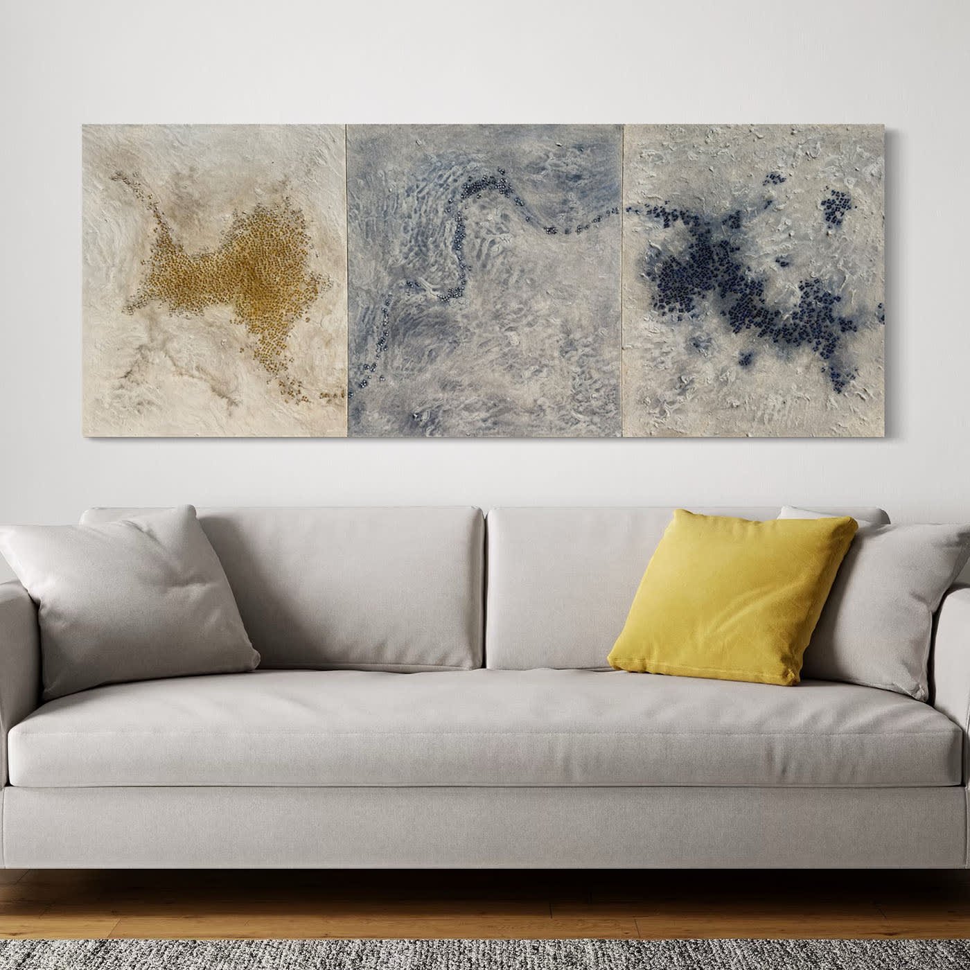 Evoluzione Textured Resin Triptych - Alternative view 4