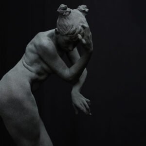 Ewe Dark Gray Resin Sculpture - Alternative view 3
