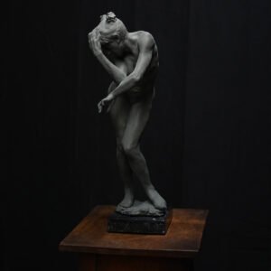 Ewe Dark Gray Resin Sculpture - Alternative view 1